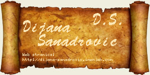Dijana Sanadrović vizit kartica